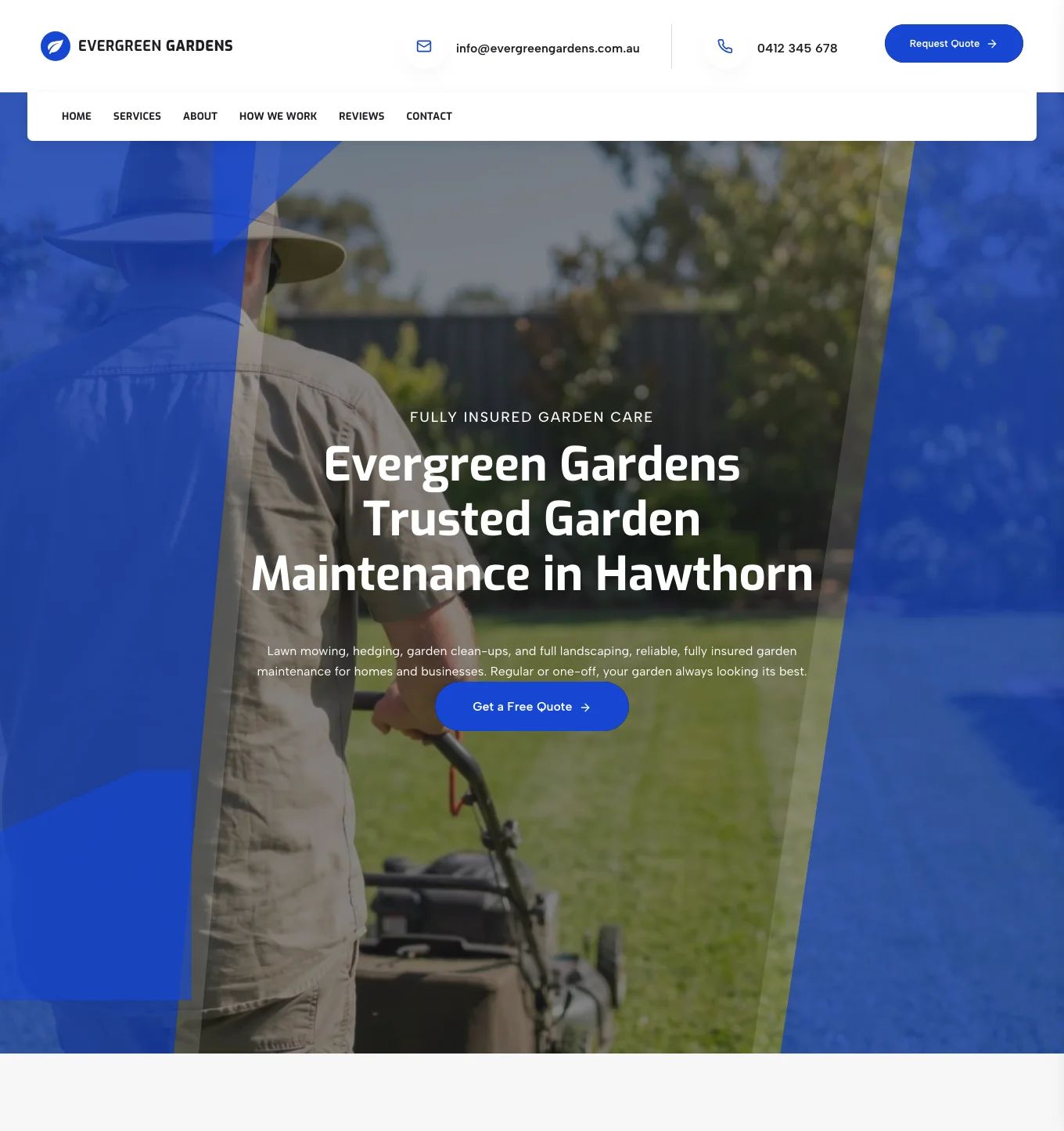 Professional template preview