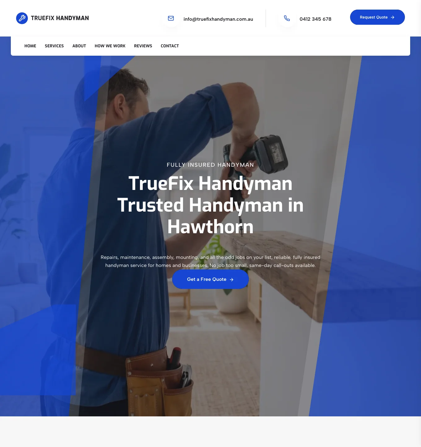 Professional template preview