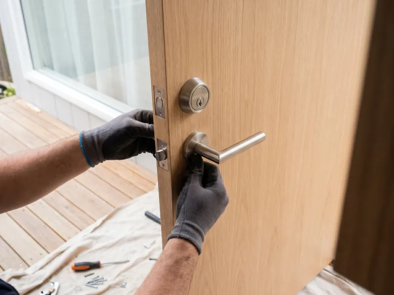 Door lock replacement and upgrades by Rapid Locksmiths